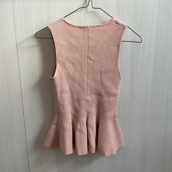 Endless Rose size small ribbed peplum top excellent condition office wear - Picture 4 of 4